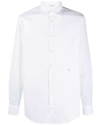 Мужская белая рубашка с длинным рукавом от Massimo Alba