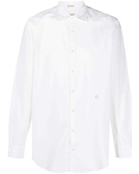 Мужская белая рубашка с длинным рукавом от Massimo Alba