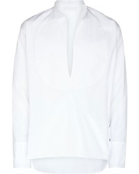 Мужская белая рубашка с длинным рукавом от Maximilian Davis