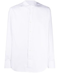 Мужская белая рубашка с длинным рукавом от Mazzarelli