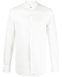 Мужская белая рубашка с длинным рукавом от MC2 Saint Barth
