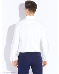 Мужская белая рубашка с длинным рукавом от MEXX