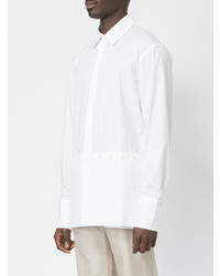 Мужская белая рубашка с длинным рукавом от Delada