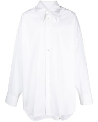 Мужская белая рубашка с длинным рукавом от MM6 MAISON MARGIELA