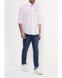 Мужская белая рубашка с длинным рукавом от Modis