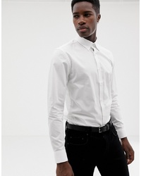 Мужская белая рубашка с длинным рукавом от MOSS BROS