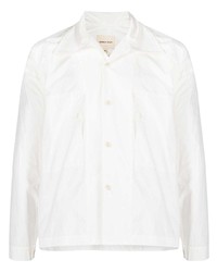 Мужская белая рубашка с длинным рукавом от Nicholas Daley