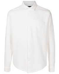 Мужская белая рубашка с длинным рукавом от OSKLEN