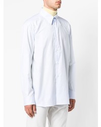 Мужская белая рубашка с длинным рукавом от Raf Simons