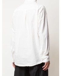 Мужская белая рубашка с длинным рукавом от Casey Casey