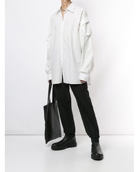 Мужская белая рубашка с длинным рукавом от Random Identities