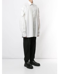 Мужская белая рубашка с длинным рукавом от Random Identities