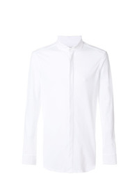 Мужская белая рубашка с длинным рукавом от Paolo Pecora