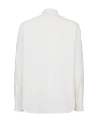 Мужская белая рубашка с длинным рукавом от Fendi