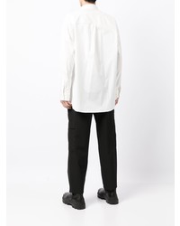 Мужская белая рубашка с длинным рукавом от Attachment