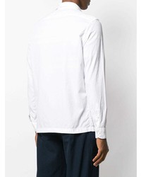Мужская белая рубашка с длинным рукавом от Dell'oglio