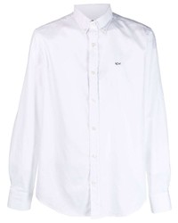 Мужская белая рубашка с длинным рукавом от Paul & Shark