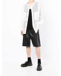 Мужская белая рубашка с длинным рукавом от FIVE CM