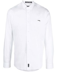 Мужская белая рубашка с длинным рукавом от Philipp Plein