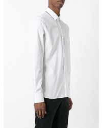 Мужская белая рубашка с длинным рукавом от Lanvin