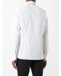 Мужская белая рубашка с длинным рукавом от Lanvin