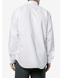 Мужская белая рубашка с длинным рукавом от Thom Browne