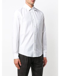 Мужская белая рубашка с длинным рукавом от Golden Goose Deluxe Brand
