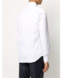 Мужская белая рубашка с длинным рукавом от Mazzarelli