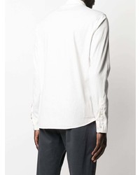 Мужская белая рубашка с длинным рукавом от Dondup