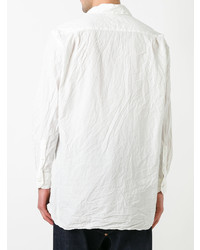 Мужская белая рубашка с длинным рукавом от Casey Casey