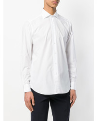 Мужская белая рубашка с длинным рукавом от Bagutta