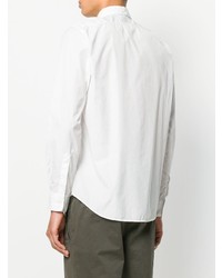 Мужская белая рубашка с длинным рукавом от Aspesi