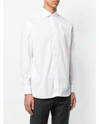 Мужская белая рубашка с длинным рукавом от Lardini