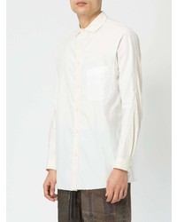Мужская белая рубашка с длинным рукавом от Ziggy Chen