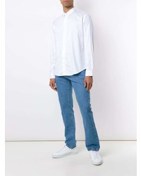 Мужская белая рубашка с длинным рукавом от Egrey