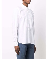 Мужская белая рубашка с длинным рукавом от Eleventy