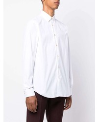 Мужская белая рубашка с длинным рукавом от Paul Smith