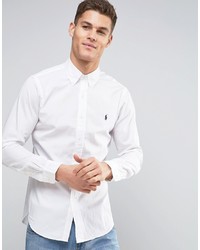 Мужская белая рубашка с длинным рукавом от Polo Ralph Lauren