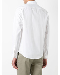Мужская белая рубашка с длинным рукавом от Gucci