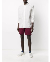 Мужская белая рубашка с длинным рукавом от Calvin Klein