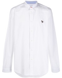 Мужская белая рубашка с длинным рукавом от PS Paul Smith