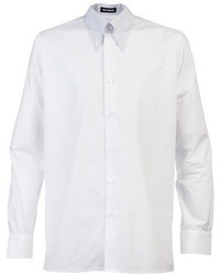 Мужская белая рубашка с длинным рукавом от Raf Simons