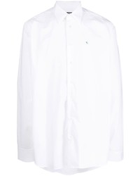 Мужская белая рубашка с длинным рукавом от Raf Simons