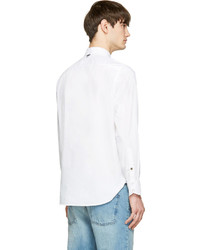 Мужская белая рубашка с длинным рукавом от Rag and Bone