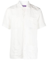 Мужская белая рубашка с длинным рукавом от Ralph Lauren Purple Label