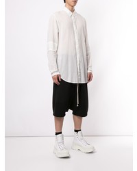 Мужская белая рубашка с длинным рукавом от Julius