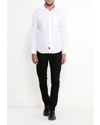 Мужская белая рубашка с длинным рукавом от Replay