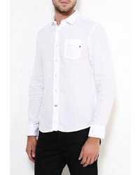 Мужская белая рубашка с длинным рукавом от Replay