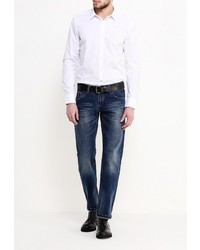 Мужская белая рубашка с длинным рукавом от Replay