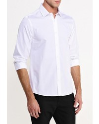 Мужская белая рубашка с длинным рукавом от River Island
